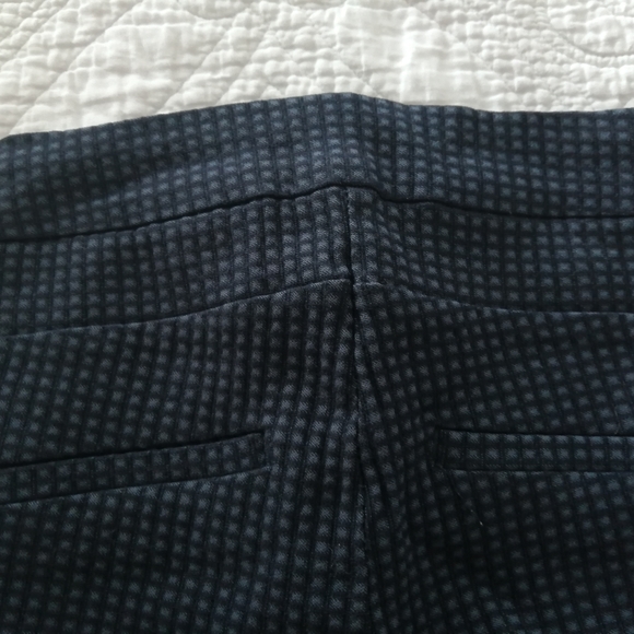 R&W Mid Rise Cigarette/ Skinny Stretch Capris Check Pattern Pants/Jegging - Picture 3 of 7